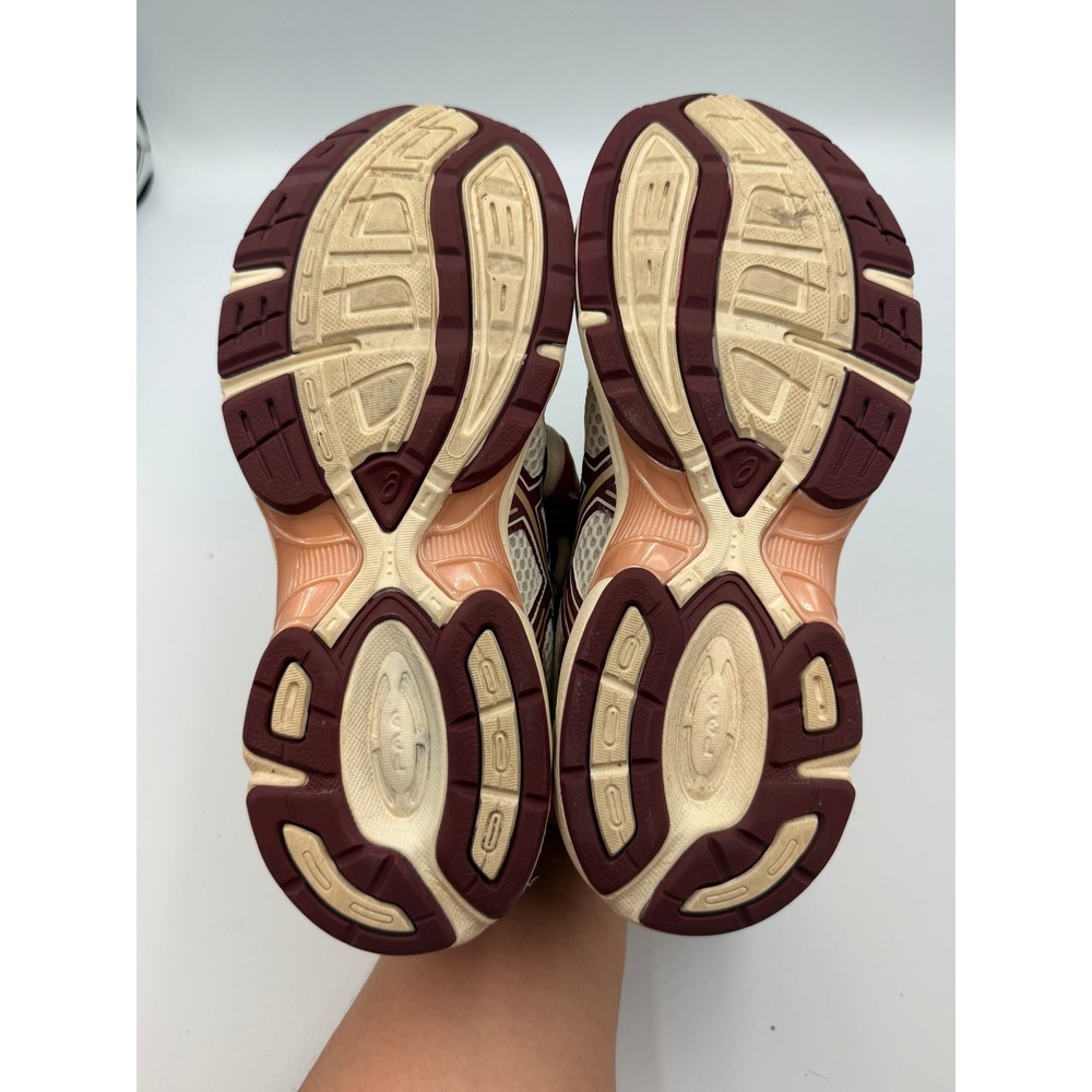 Asics Gel-1130 Kids Sneakers Cream Deep Mars Maroon Running Shoes US 6/ US 7.5 W - Picture 4 of 7